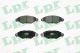 Колодка торм. диск. PEUGEOT 206 1.1I, 1.4I, 1.6I, 1.9D,TD 11.00- передн. (пр-во LPR) Колодка торм. диск. PEUGEOT 206 1.1I, 1.4I, 1.6I, 1.9D,TD 11.00- передн. (пр-во LPR)