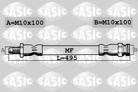 Шланг тормозной передний, Sasic (6600016) Шланг тормозной передний, Sasic (6600016)