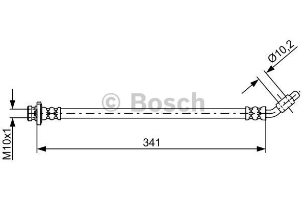 Тормозной шланг, NISSAN NP300, BOSCH (1987481840) Тормозной шланг, NISSAN NP300, BOSCH (1987481840)