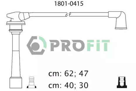 Комплект кабелей высоковольтных, KIA 2750123B70, HYUNDAI 2750123B70, PROFIT (18010415)