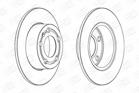 Диск тормозной SEAT ARONA, SKODA KAMIQ, CHAMPION (562053CH)