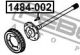 Шпилька колеса, SSANGYONG REXTON, FEBEST (1484002)