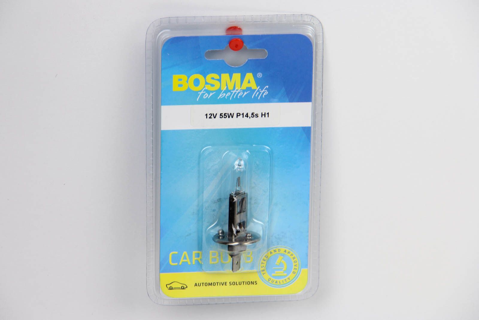 Автолампа H1 12V 55W P14,5S BLISTER, BOSMA (1192B) Автолампа H1 12V 55W P14,5S BLISTER, BOSMA (1192B)