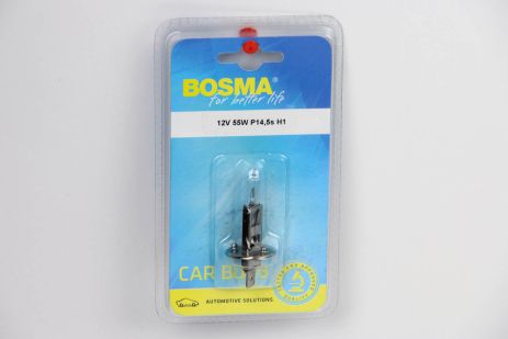 Автолампа H1 12V 55W P14,5S BLISTER, BOSMA (1192B) Автолампа H1 12V 55W P14,5S BLISTER, BOSMA (1192B)