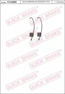 Ремкомплект, OPEL ASTRA, QUICK BRAKE (1130505) Ремкомплект, OPEL ASTRA, QUICK BRAKE (1130505)