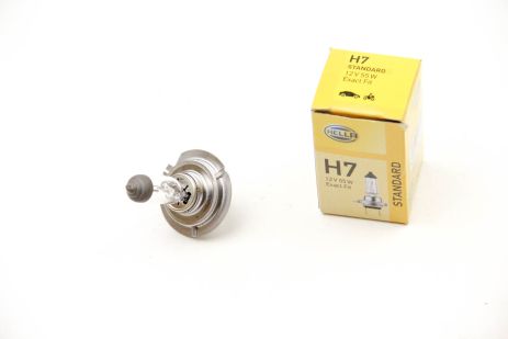 лампа розжарювання STANDARD H7 12V 55W PX 26d, HELLA (8GH007157121) лампа розжарювання STANDARD H7 12V 55W PX 26d, HELLA (8GH007157121)