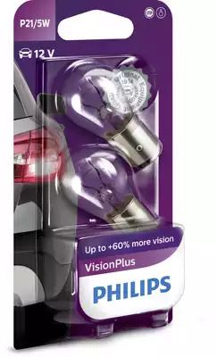 Лампа накаливания P21/5WVisionPlus12V 21/4W BAY15d (пр-во Philips) Лампа накаливания P21/5WVisionPlus12V 21/4W BAY15d (пр-во Philips)