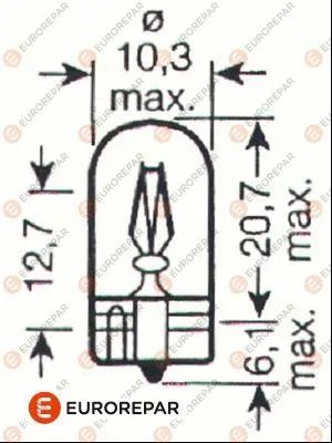 Лампа накаливания, NISSAN (DFAC), DS DS, EUROREPAR (1616431580)