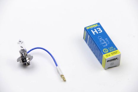 Автолампа H3 12V 55W PK22S, BOSMA (1260)