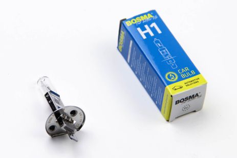 Автолампа H1 12V 55W P14,5S, BOSMA (1192)