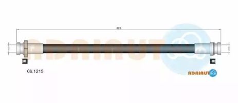 Тормозной шланг, Chevrolet Aveo, Chevrolet Aveo, DAEWOO KALOS, ADRIAUTO (061215) Тормозной шланг, Chevrolet Aveo, Chevrolet Aveo, DAEWOO KALOS, ADRIAUTO (061215)