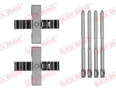 Комплектующие, колодки дискового тормоза, VW TOUAREG, QUICK BRAKE (1091809) Комплектующие, колодки дискового тормоза, VW TOUAREG, QUICK BRAKE (1091809)