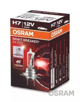 Лампа галогенна H7 12V 55W PX26d NIGHT BREAKER SILVER (+100) Лампа галогенна H7 12V 55W PX26d NIGHT BREAKER SILVER (+100)