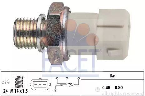 Датчик тиску оливи (0,4bar/3 конт./білий) Kadett E 1.3-1.6