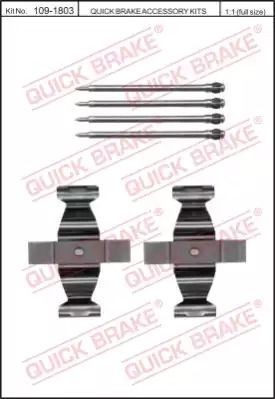 109-1803 QUICK BRAKE Планка супорта (переднього) прижимна (к-кт) MB C-class (W203)/E-class (W211) 00