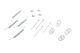 105-0711 QUICK BRAKE Комплект пружинок колодок ручника Opel Vectra A/B 1.8-2.6 88-03 (ATE)