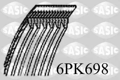 Пас генератора, Sasic (6PK698)