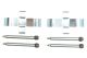 109-1037 QUICK BRAKE Планка супорта (заднього) прижимна MB 190 (W201)/(C124)/(W124) 82-93 (К-кт) Ate