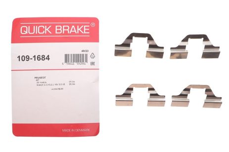 Комплектующие, колодки дискового тормоза, Fiat Panda, FIAT PANDA, PEUGEOT PARTNER, QUICK BRAKE (1091684) Комплектующие, колодки дискового тормоза, Fiat Panda, FIAT PANDA, PEUGEOT PARTNER, QUICK BRAKE (1091684)