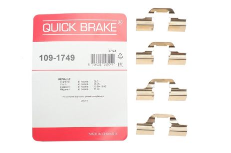 Планка суппорта (заднего) прижимная (к-кт) renault scenic i/megane ii 98, RENAULT SCENIC, QUICK BRAKE (1091749