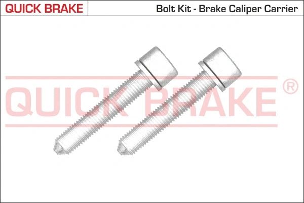 Комплект тормозного суппорта болтов, QUICK BRAKE (11612K) Комплект тормозного суппорта болтов, QUICK BRAKE (11612K)