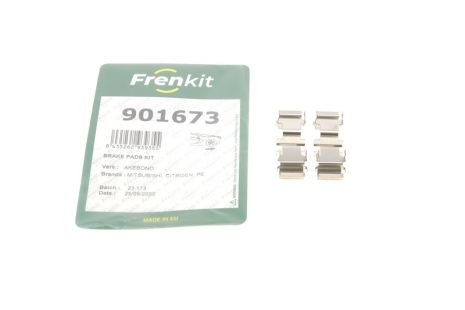 Комплектующие, колодки дискового тормоза, PEUGEOT 4007, CITROËN C-CROSSER, FRENKIT (901673)