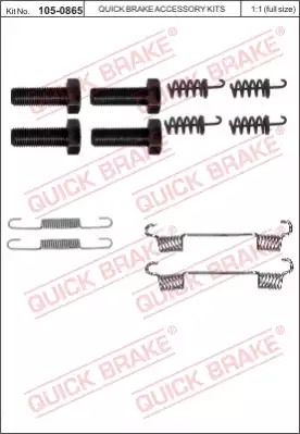 Комплект пружинок колодок ручника mb e-class (S211/W211)/CLS (C219) 01-12, QUICK BRAKE (1050865) Комплект пружинок колодок ручника mb e-class (S211/W211)/CLS (C219) 01-12, QUICK BRAKE (1050865)
