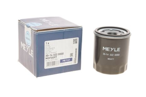 Масляный фильтр, PEUGEOT 108, CITROËN C1, MEYLE AG (30143220000) Масляный фильтр, PEUGEOT 108, CITROËN C1, MEYLE AG (30143220000)