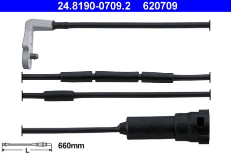 Сигнализатор, износ тормозных колодок, VAUXHALL SENATOR, OPEL SENATOR, ATE (24819007092)