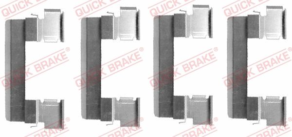 109-1655 QUICK BRAKE Планка супорта прижимна 109-1655 QUICK BRAKE Планка супорта прижимна