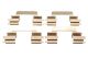 Планка суппорта (переднего) прижимная (к-кт) mb c-class (W203/S203)/Peugeot 407/, PEUGEOT 407, QUICK BRAKE (10