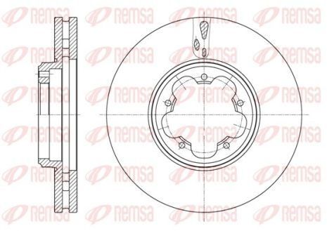 Диск гальмівний FORD TRANSIT, REMSA (6156310)
