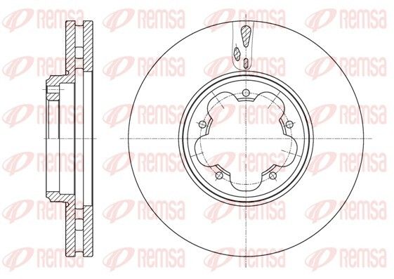 Диск гальмівний FORD TRANSIT, REMSA (6156310) Диск гальмівний FORD TRANSIT, REMSA (6156310)