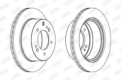 Диск тормозной KIA SORENTO, JURID (562895JC1) Диск тормозной KIA SORENTO, JURID (562895JC1)