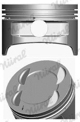 Поршень, FORD FOCUS, NURAL (8714130720) Поршень, FORD FOCUS, NURAL (8714130720)