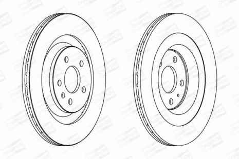 Диск тормозной AUDI A7, CHAMPION (562645CH)