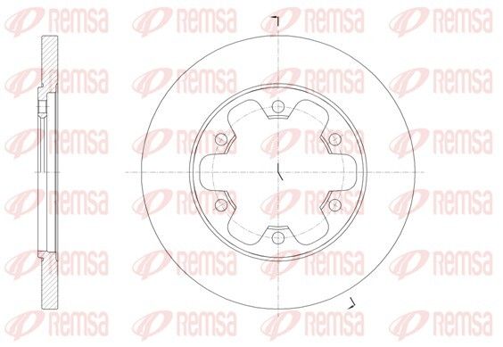 Диск гальмівний FORD TRANSIT, REMSA (6156900) Диск гальмівний FORD TRANSIT, REMSA (6156900)