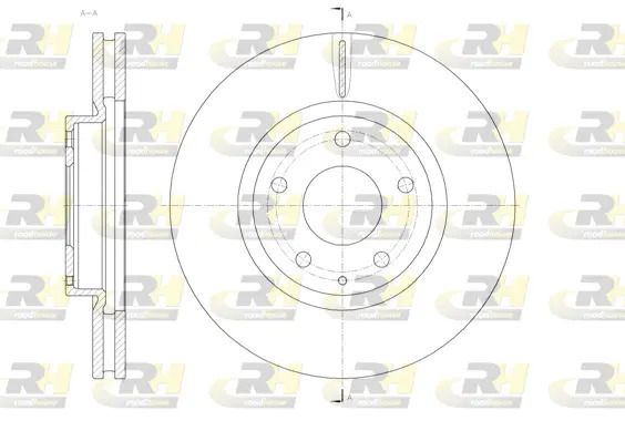 Диск гальмівний MAZDA 6, ROAD HOUSE (6152010) Диск гальмівний MAZDA 6, ROAD HOUSE (6152010)