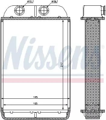 Теплообменник, отопление салона 70232 AUDI