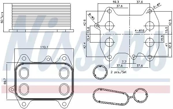 масляный радиатор, двигательное масло 90681 SKODA SEAT масляный радиатор, двигательное масло 90681 SKODA SEAT