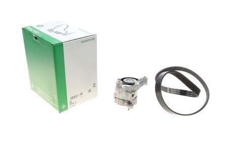 Поликлиновой ременный комплект, SKODA SUPERB, SEAT ALTEA, INA (529046810)