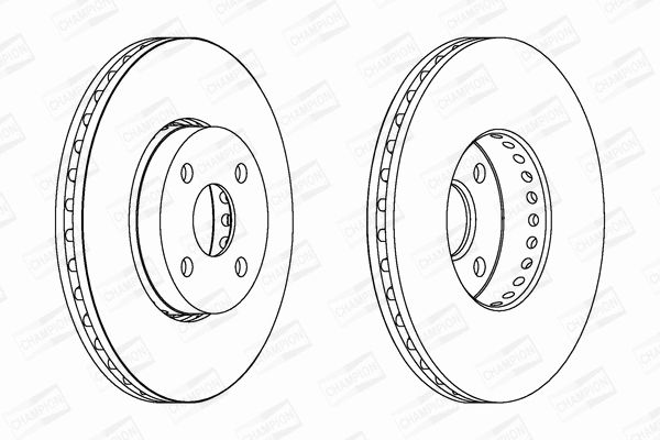 Диск гальмівний TOYOTA MATRIX, CHAMPION (562436CH) Диск гальмівний TOYOTA MATRIX, CHAMPION (562436CH)