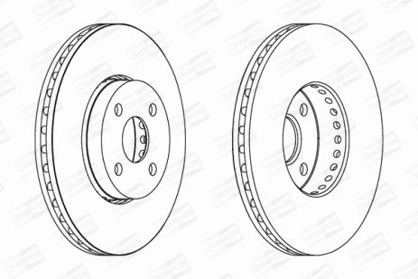 Диск гальмівний TOYOTA MATRIX, CHAMPION (562436CH) Диск гальмівний TOYOTA MATRIX, CHAMPION (562436CH)