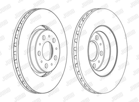 Диск тормозной VOLVO S80, JURID (562173JC1) Диск тормозной VOLVO S80, JURID (562173JC1)