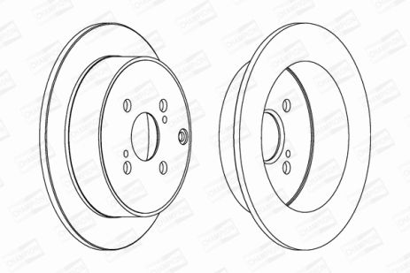 Диск гальмівний TOYOTA COROLLA, CHAMPION (562431CH) Диск гальмівний TOYOTA COROLLA, CHAMPION (562431CH)