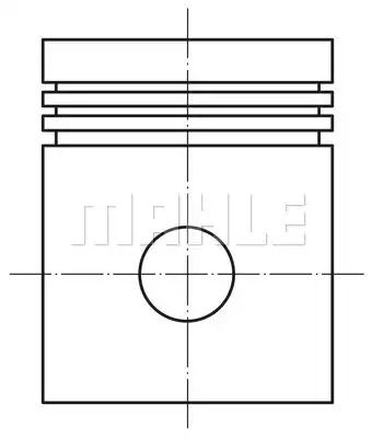 Поршень, MAHLE/KNECHT (0121202) Поршень, MAHLE/KNECHT (0121202)
