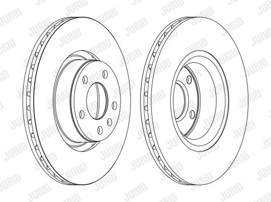 Диск гальмівний AUDI A6, JURID (562271JC1) Диск гальмівний AUDI A6, JURID (562271JC1)