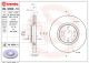 Диск тормозной CHEVROLET ZAFIRA, SAAB 9-5, BREMBO (09936911)