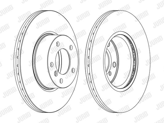 Диск тормозной BMW 2, JURID (562618JC1) Диск тормозной BMW 2, JURID (562618JC1)