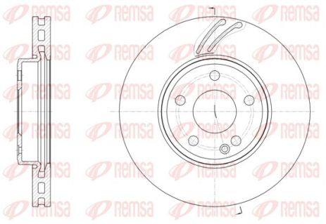 Диск тормозной MERCEDES-BENZ A-CLASS, REMSA (6152710) Диск тормозной MERCEDES-BENZ A-CLASS, REMSA (6152710)